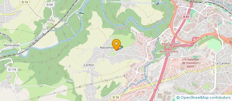 localisation de l'entreprise MADAME ANNE JACOB  CHAVANOD