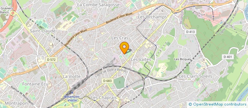 localisation de l'entreprise MADAME ANNE JACOB  BESANCON