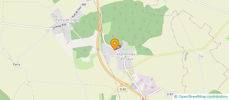 localisation de l'entreprise MADAME ANNE JACQUES à HARTENNES-ET-TAUX