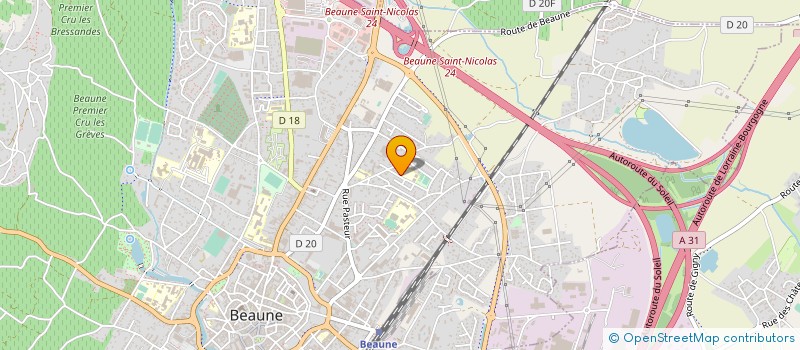 localisation de l'entreprise MADAME ANNE JACQUIN à BEAUNE