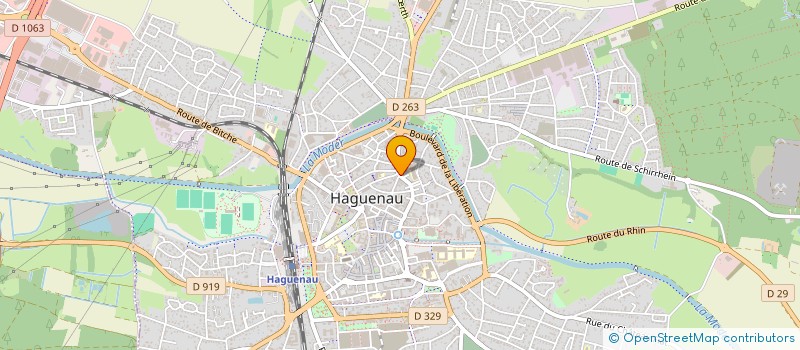 localisation de l'entreprise MADAME ANNE JAECKEL  HAGUENAU