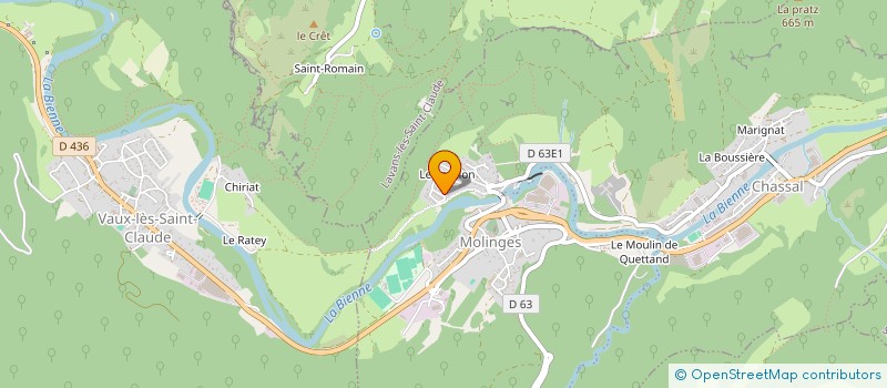 localisation de l'entreprise MADAME ANNE JANVIER  CHASSAL-MOLINGES