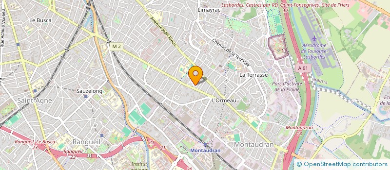 localisation de l'entreprise MADAME ANNE JARRY  TOULOUSE