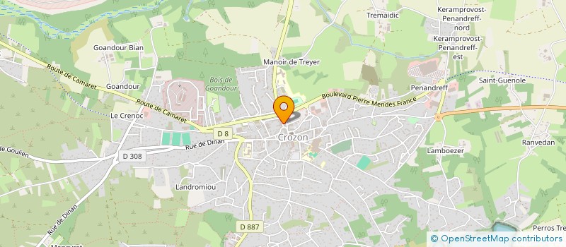 localisation de l'entreprise MADAME ANNE JAUD DE LA JOUSSELINIERE à CROZON
