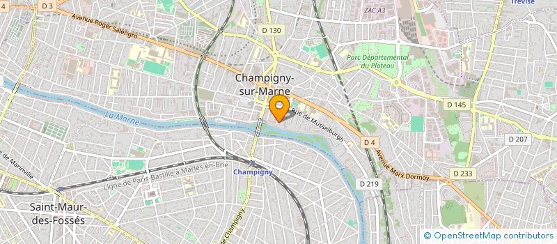 localisation de l'entreprise MADAME ANNE JAVAULT à CHAMPIGNY-SUR-MARNE