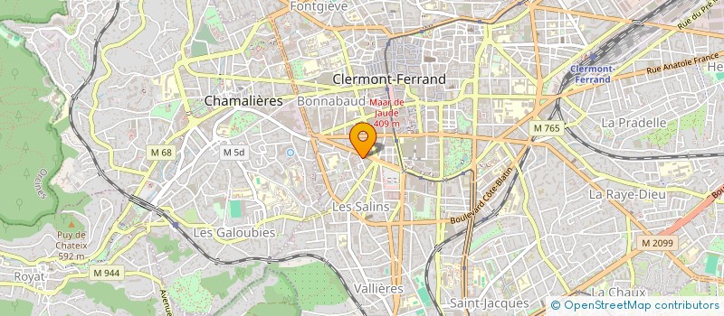 localisation de l'entreprise MADAME ANNE JEAN  CLERMONT-FERRAND