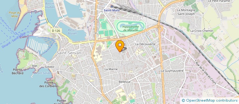 localisation de l'entreprise MADAME ANNE JEAN-FRANCOIS  SAINT-MALO