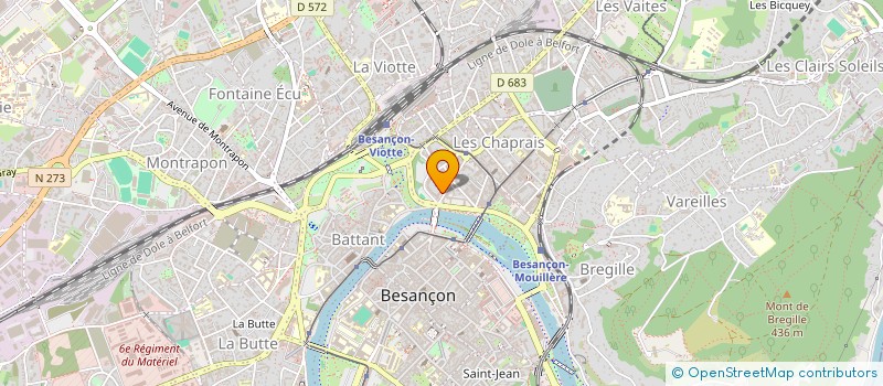 localisation de l'entreprise MADAME ANNE JEANNIN à BESANCON