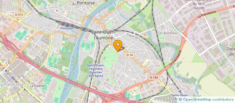 localisation de l'entreprise MADAME ANNE JOLIVET à SAINT-OUEN-L'AUMONE