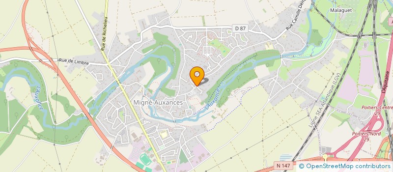 localisation de l'entreprise MADAME ANNE JOLLIVET  MIGNE-AUXANCES