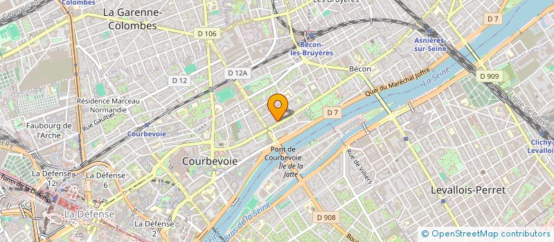 localisation de l'entreprise MADAME ANNE JOLY à COURBEVOIE