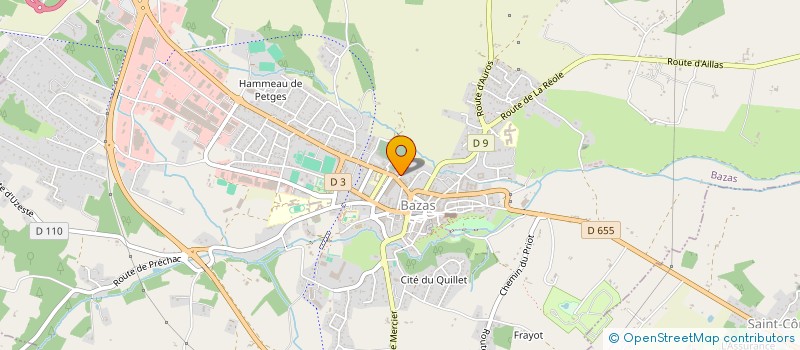 localisation de l'entreprise MADAME ANNE JORDAN  BAZAS