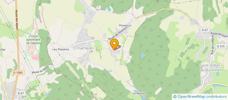 localisation de l'entreprise MADAME ANNE-JOSEPHINE VILLETON  FLACHERES