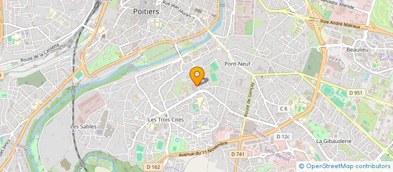 localisation de l'entreprise MADAME ANNE JOSSE à POITIERS