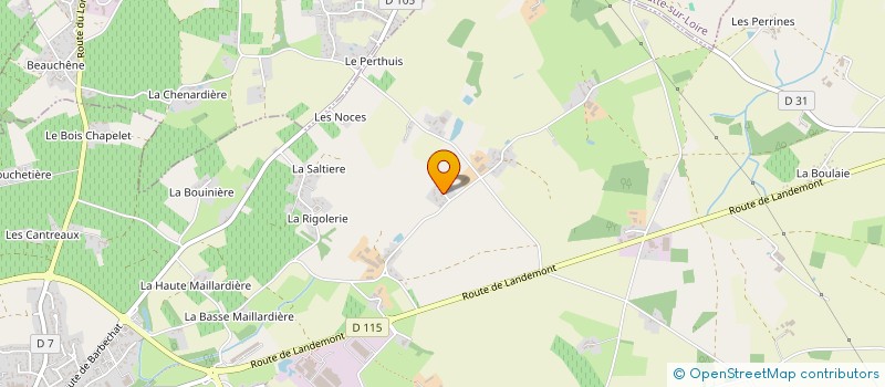 localisation de l'entreprise MADAME ANNE JOUBERT à LE LOROUX-BOTTEREAU