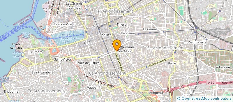 localisation de l'entreprise MADAME ANNE JOURNAULT  MARSEILLE