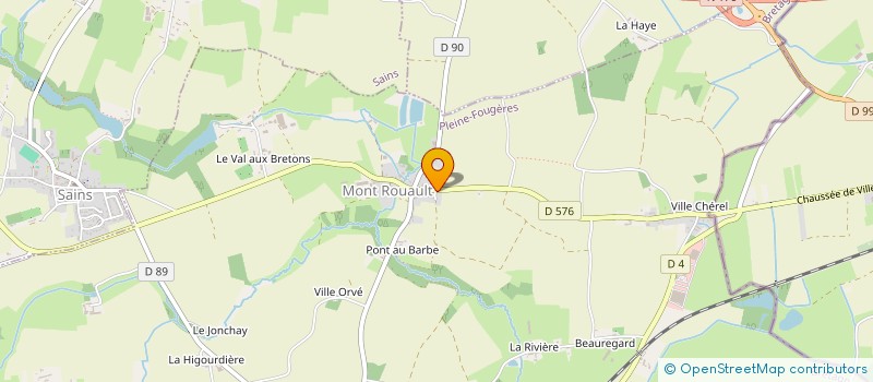 localisation de l'entreprise MADAME ANNE JUHEL  PLEINE-FOUGERES