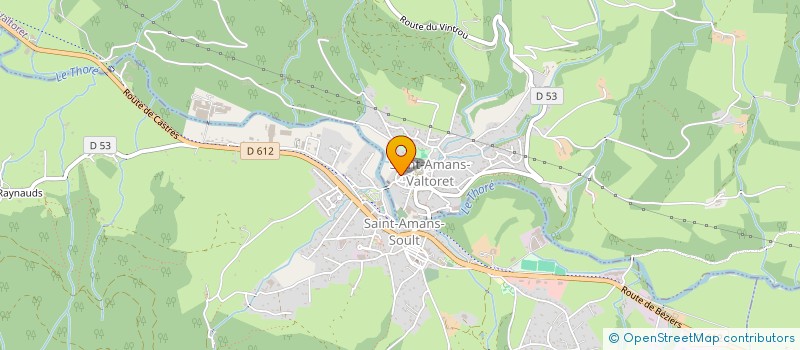 localisation de l'entreprise MADAME ANNE JULIE  SAINT-AMANS-VALTORET