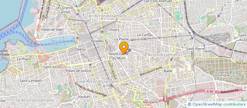 localisation de l'entreprise MADAME ANNE-JULIE ROUSSE à MARSEILLE