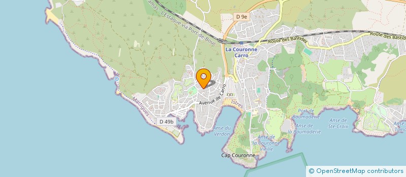 localisation de l'entreprise MADAME ANNE JULIEN  MARTIGUES