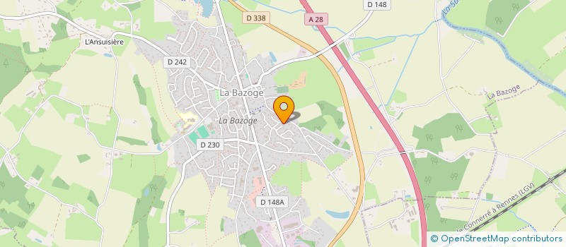 localisation de l'entreprise MADAME ANNE JULLIOT  LA BAZOGE