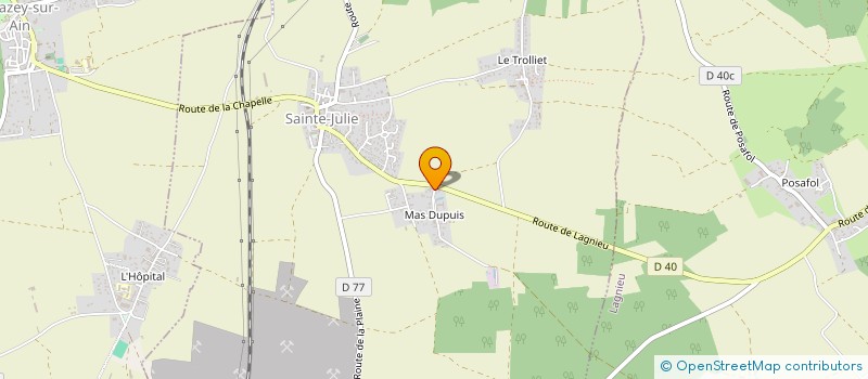 localisation de l'entreprise MADAME ANNE JURASCHEK  SAINTE-JULIE