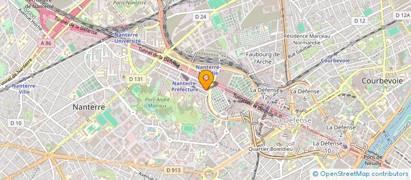localisation de l'entreprise MADAME ANNE KAH à NANTERRE