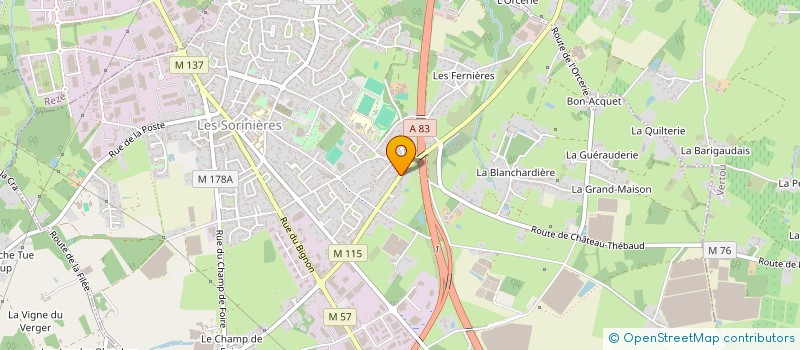 localisation de l'entreprise MADAME ANNE-KATELL GUYONVARCH  LES SORINIERES