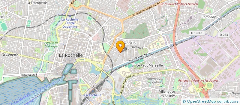 localisation de l'entreprise MADAME ANNE KENNELL à LA ROCHELLE