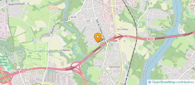 localisation de l'entreprise MADAME ANNE KERDILES  LA CHAPELLE-SUR-ERDRE