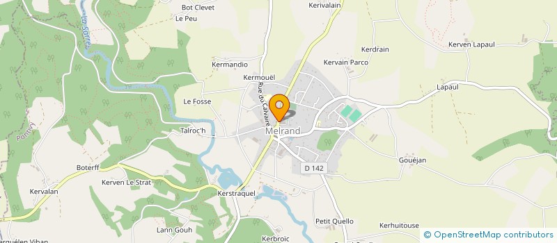 localisation de l'entreprise MADAME ANNE KERGOSIEN  MELRAND