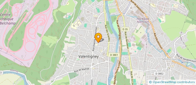 localisation de l'entreprise MADAME ANNE-KIM HENRY à VALENTIGNEY