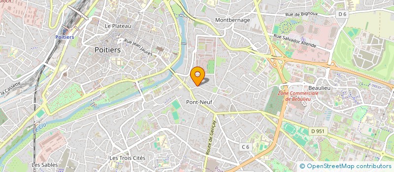 localisation de l'entreprise MADAME ANNE KLEIBER à POITIERS