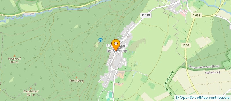 localisation de l'entreprise MADAME ANNE KUNTZ  ERNOLSHEIM-LES-SAVERNE