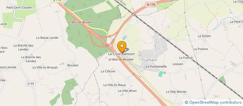 localisation de l'entreprise MADAME ANNE LABBE  TRAMAIN