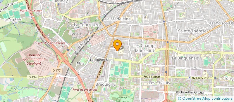 localisation de l'entreprise MADAME ANNE LABBE  RENNES