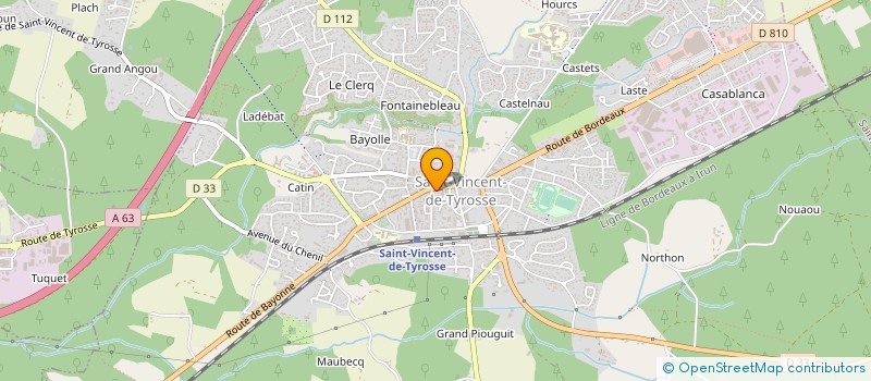 localisation de l'entreprise MADAME ANNE LABEQUE à SAINT-VINCENT-DE-TYROSSE