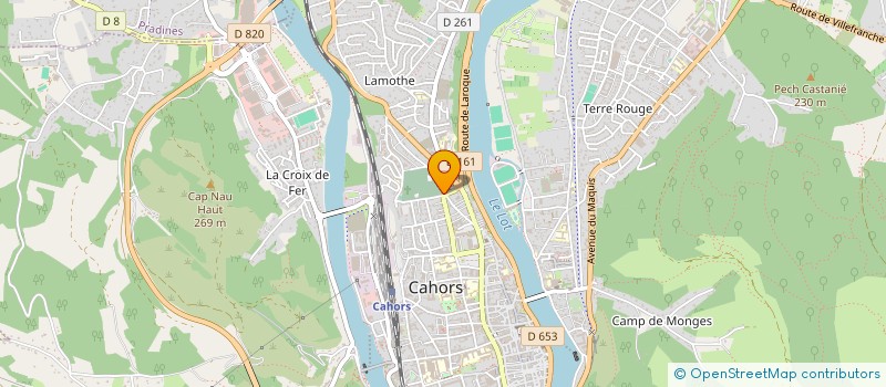 localisation de l'entreprise MADAME ANNE LABOUDIE  CAHORS