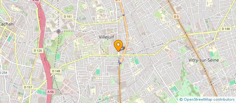 localisation de l'entreprise MADAME ANNE LACAZE  VILLEJUIF