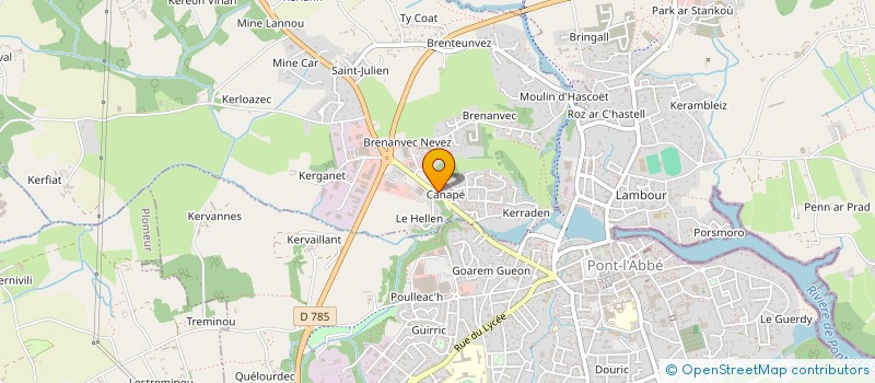 localisation de l'entreprise MADAME ANNE LAFON  PLONEOUR-LANVERN