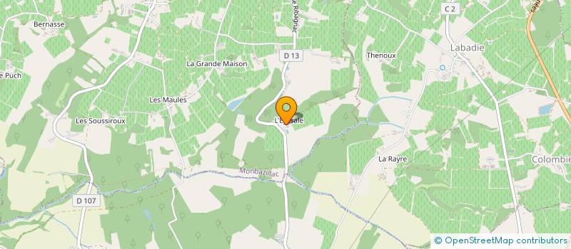 localisation de l'entreprise MADAME ANNE LAFON  MONBAZILLAC