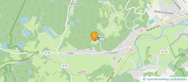 localisation de l'entreprise MADAME ANNE LAGARRIGUE  MELISEY