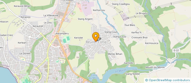 localisation de l'entreprise MADAME ANNE LALLAIZON à CONCARNEAU