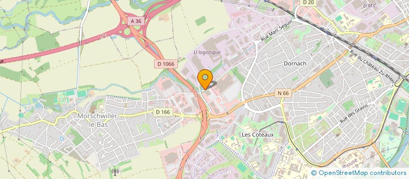 localisation de l'entreprise MADAME ANNE LALLOUET  MULHOUSE