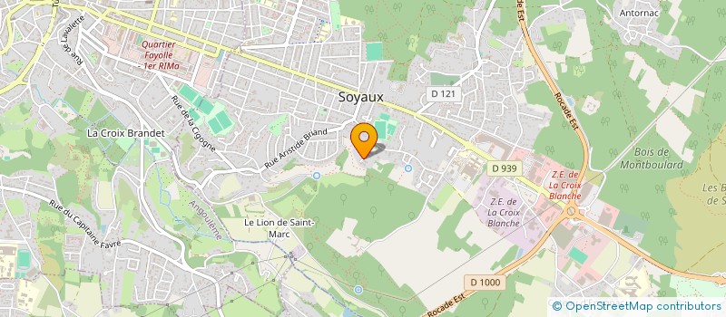 localisation de l'entreprise MADAME ANNE LAMBERT  SOYAUX