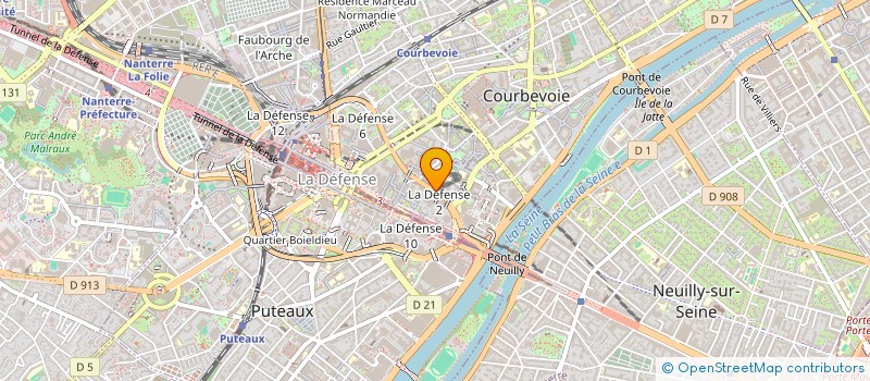 localisation de l'entreprise MADAME ANNE LAMBERT-FAVREAU  COURBEVOIE