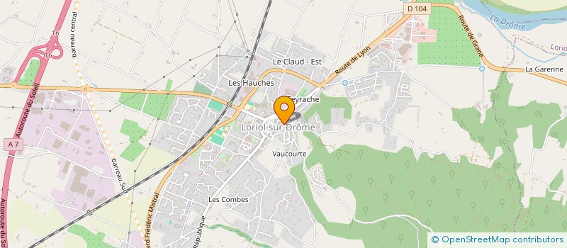 localisation de l'entreprise MADAME ANNE LANCELOT  SAULCE-SUR-RHONE