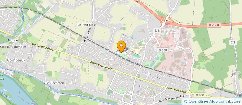 localisation de l'entreprise MADAME ANNE LANDON à CHECY