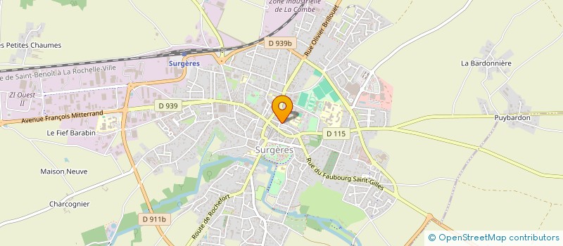 localisation de l'entreprise MADAME ANNE LANDSMANN  SURGERES