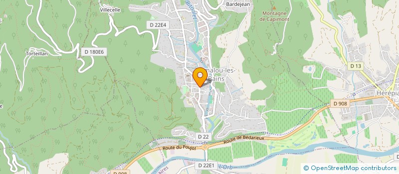 localisation de l'entreprise MADAME ANNE LANGLADE à LAMALOU-LES-BAINS